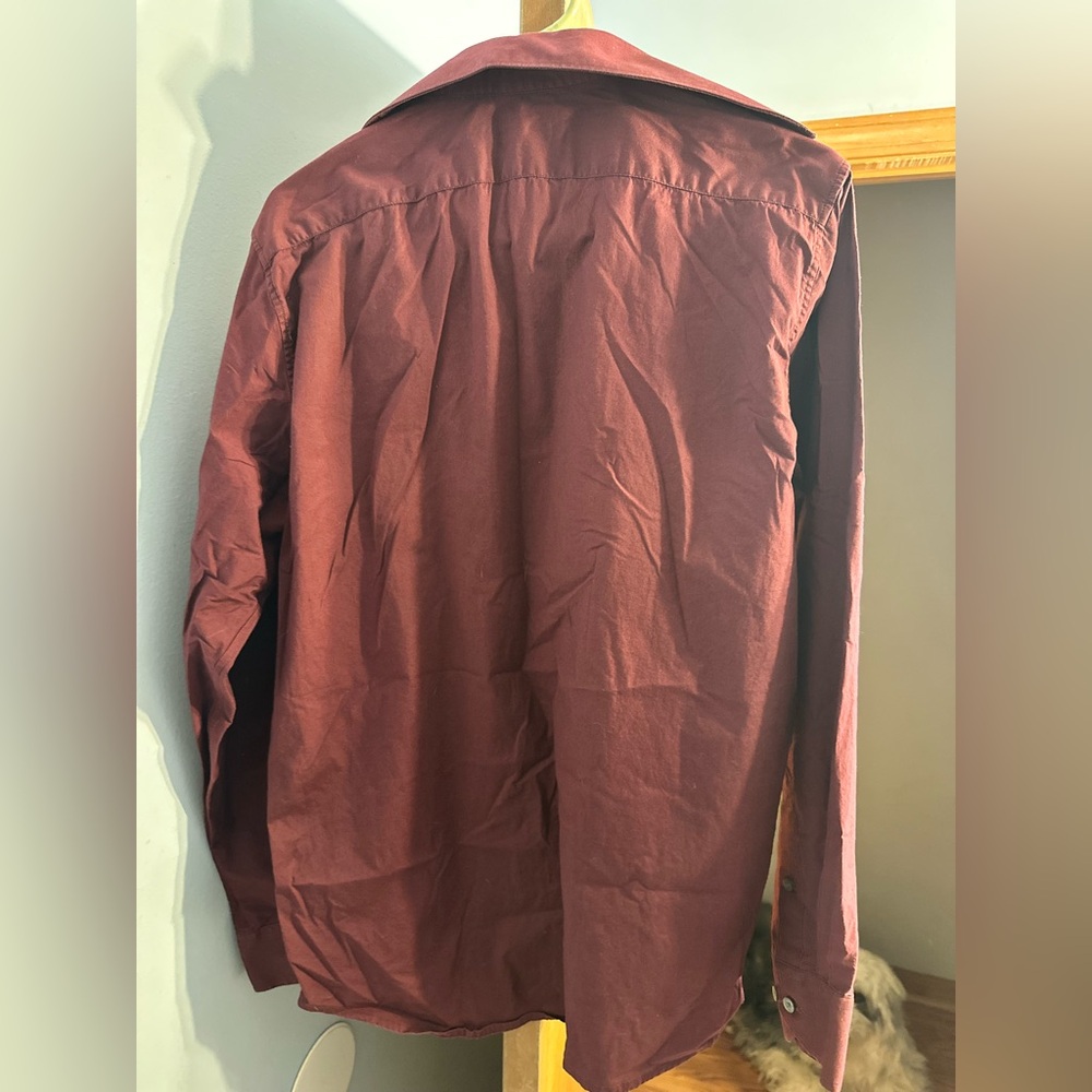 Structure Deep Red/Burgundy Shirt - image 2